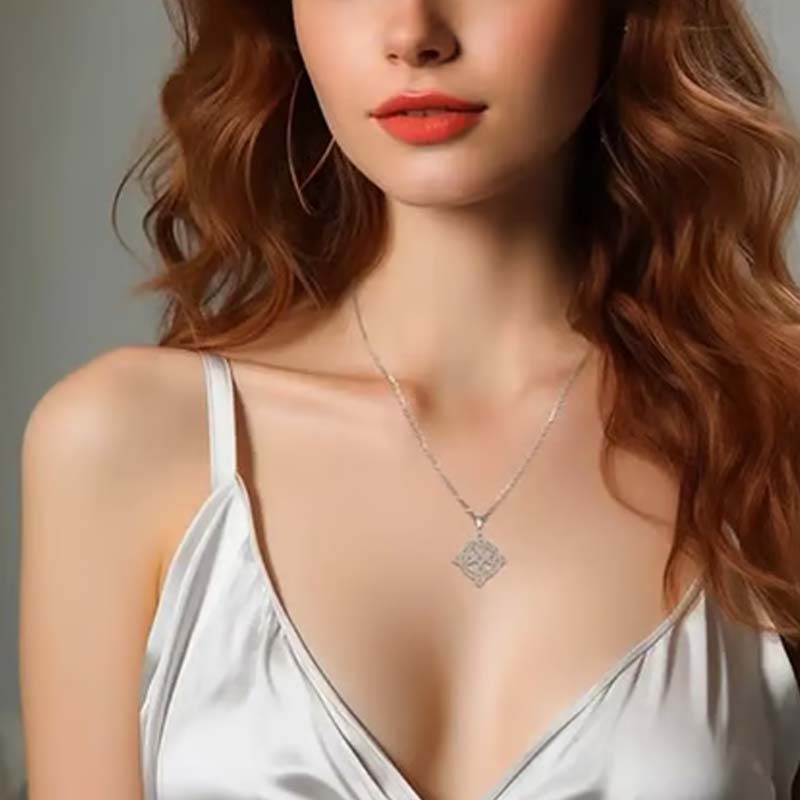 đ Het försĂ€ljning đżđ HĂ€xknut-halsband med glittrande stjĂ€rnstrĂ„le-hĂ€nge