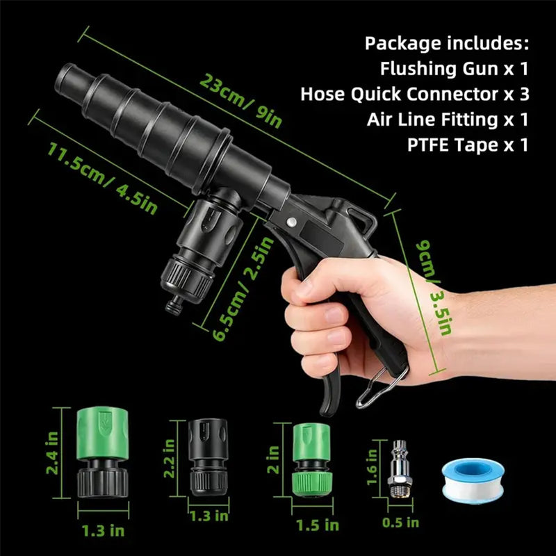 đš 50 % RABATT NU! đ§ Pneumatisk kylvĂ€tskespolpistol â högtrycksrengöring för kylare â perfekt för verkstad och garage đ