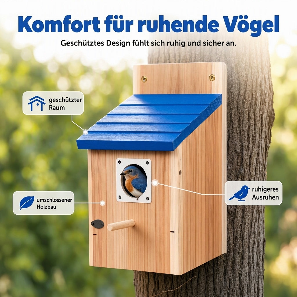 đŠ 50% RABATT! âš VĂ€derbestĂ€ndig FĂ„gelholk i Massivt TrĂ€ â Charmigt FĂ„gelhus för TrĂ€dgĂ„rd & Uteplats đĄ
