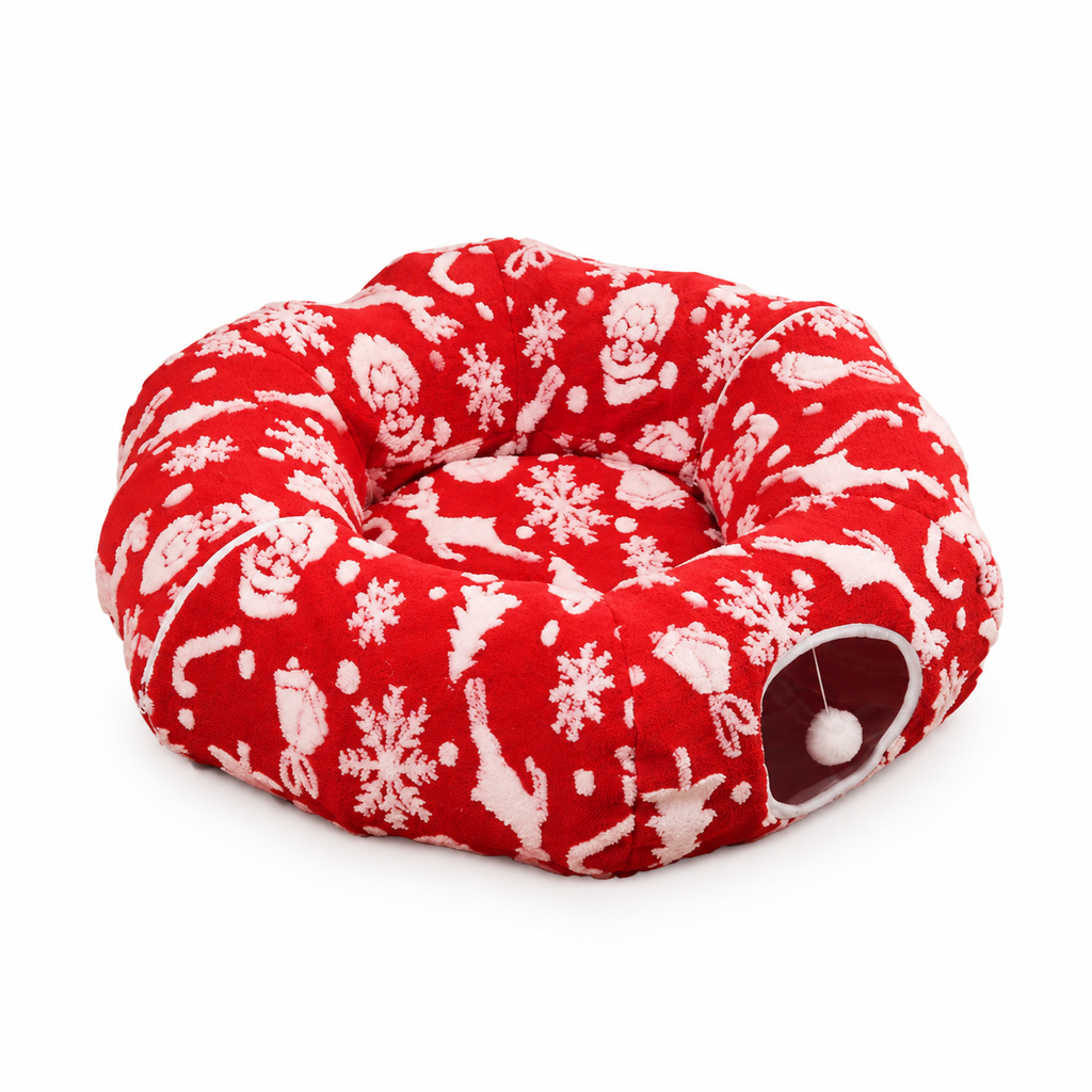 đđ± Kattunnel & KattsĂ€ng till Jul â Donut Kattgrotta & Dyna, BegrĂ€nsad Upplaga, Avtagbar & TvĂ€ttbar đâš