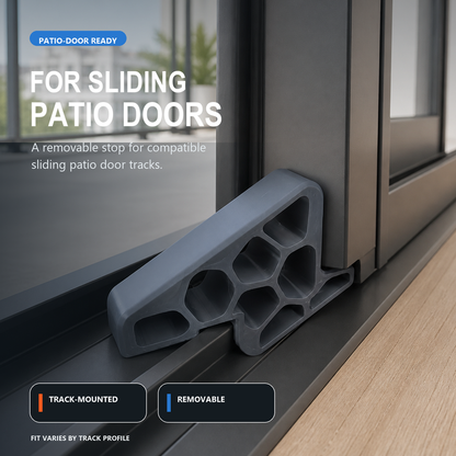 🚪 50 % RABATT NU! 🛡️Secure Track Door Stop – säker dörrstopp, stötdämpande & minimalistisk design – perfekt för skjutdörrar, fönster och balkongdörrar ✨🏠