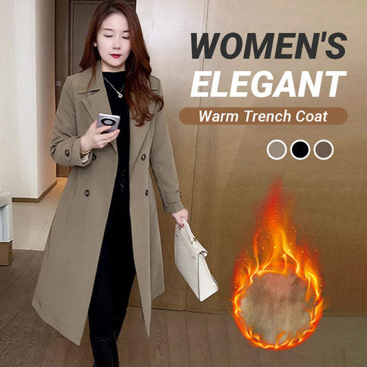 🔥Limited Time 50% Off 🔥Women's Elegant Warm Trench Coat