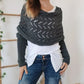 🔥Last Day Sale 49%🔥Knitted Cable Wrap, Shrugs For Women, Knitted Wrap