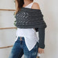 🔥Last Day Sale 49%🔥Knitted Cable Wrap, Shrugs For Women, Knitted Wrap