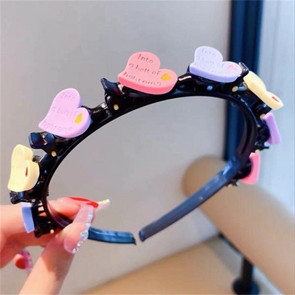 🎀 Köp 1 få 1 gratis! ✨ Söta flätade hårnål – fin dekoration för flickor – mjukt ABS-harts, stadigt grepp & enkel användning – perfekt present till dottern 💝