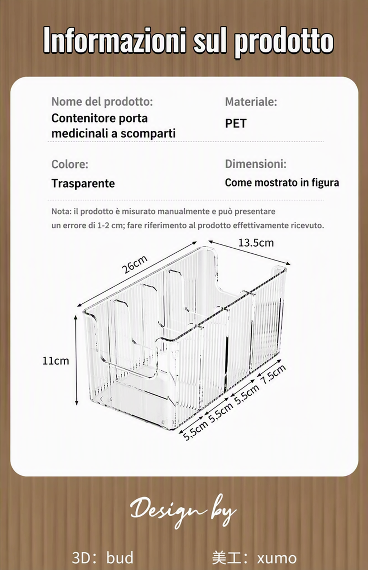 🔥 Utdragbar transparent medicinorganiserare – teleskopisk 24,5–43 cm 💊🗄️