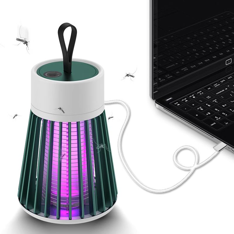 2025 Ny elektrisk chock mygg mygglampa inomhus utomhus USB -laddning myggavvisande myggsläckningslampa