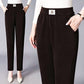 Luxurious High Waist Straight Leg Plush Pants