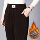 Luxurious High Waist Straight Leg Plush Pants