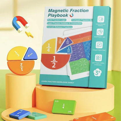 🧩 52% RABATT! 🧲 Montessori Fraktionspussel – Magnetiska Delar, Pedagogiskt & Utvecklar Matematikförståelse ✨