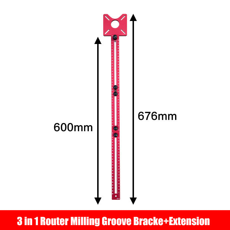 🔧 50% RABATT NU! 🛠️ 4-i-1 Router Fräsning Spår Bracke – Multifunktionell & Justerbar – Perfekt för Trä- & Metallbearbetning – Modulär Design ✨