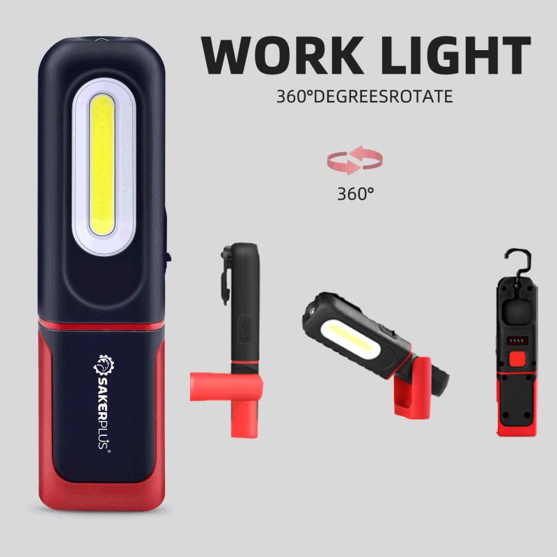 💡 50 % RABATT NU! 🔦 Uppladdningsbar arbetslampa – 3000 LM COB-LED, magnetfäste, 360° krok & 180° stativ – perfekt för garage och camping 🚗