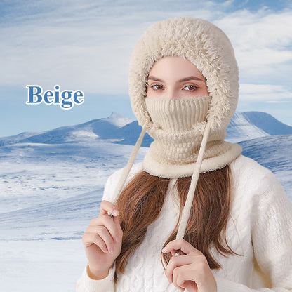 🎁Hot Sale 50% OFF🔥Women's Winter One-Piece Knitted Beanie Scarf Mask 3-in-1 Balaclava