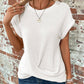 👗 50 % RABATT JUST NU! 🦇 Sommar-T-shirt för damer med virkade fladdermusärmar – Boho-virkning, luftiga ärmar och lätt material – Perfekt för varma dagar och en avslappnad stil ☀️