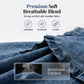 🧥50 % RABATT! ✨ Dammjeansjacka – öppen framsida, volangkant, lätt, klassisk tvätt ✨