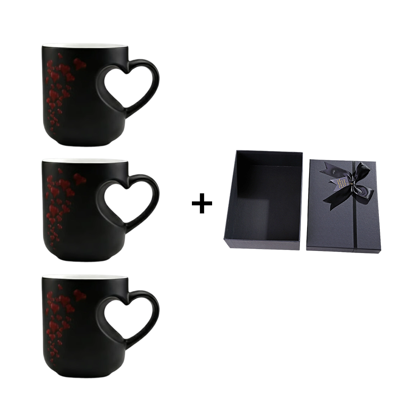 💗 50% RABATT NU! ☕ Färgskiftande Keramikmugg med Hjärthandtag – Värmeaktiverad Avslöjande, Romantisk Design & Premiumkvalitet ✨