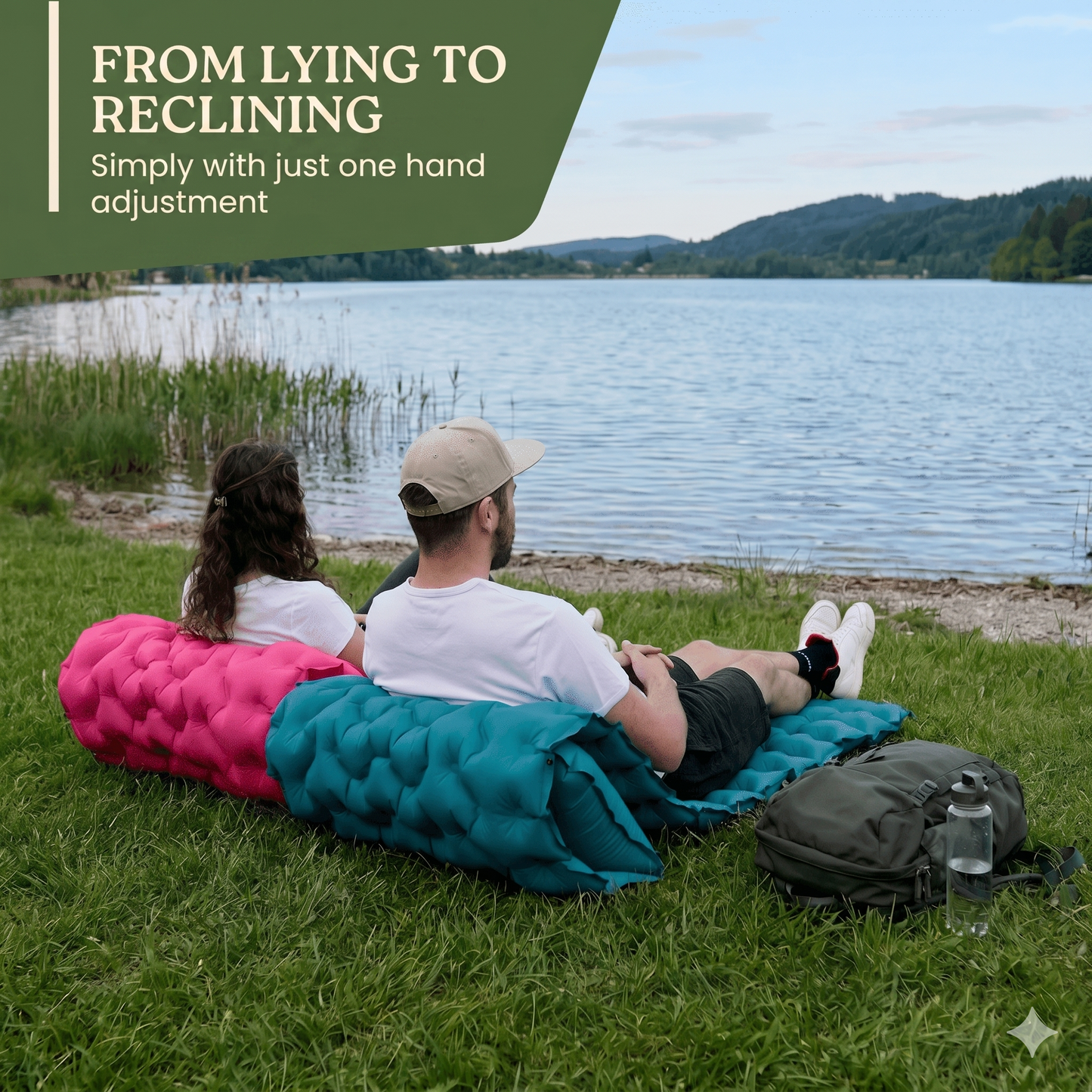 🛏️ 50% RABATT NU! ⛺ Lyxig Ultralätt Liggunderlag – Inbyggd Fotpump & 7,5 cm Tjock – Perfekt för Camping, Vandring & Stranden – Vattentät & Kompakt 🌊