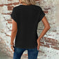👗 50 % RABATT JUST NU! 🦇 Sommar-T-shirt för damer med virkade fladdermusärmar – Boho-virkning, luftiga ärmar och lätt material – Perfekt för varma dagar och en avslappnad stil ☀️