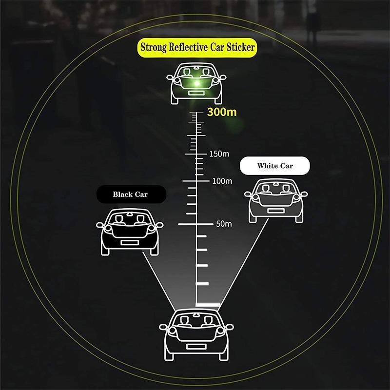 ✨Köp 1, få 1 gratis🚗 Reflekterande varningsdekaler för bilar (4 stycken per förpackning)