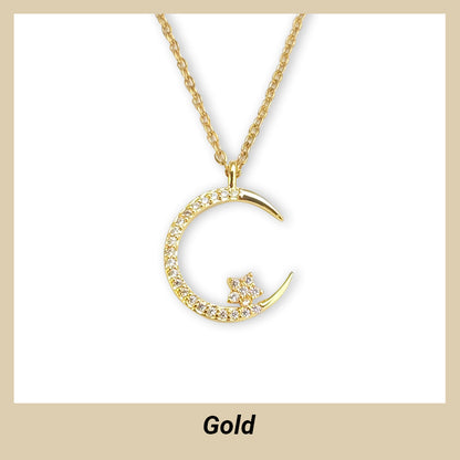 🔥Gift For Women💕Bright Night: Moon Star Necklace🌙✨