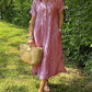 🔥LAST DAY SALE 👗Striped Lapel Button Down Shirt Dress | With Functional Pockets