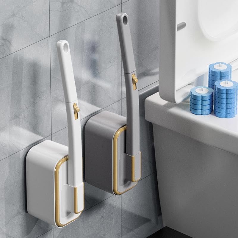 🏆 Försäljningen överstiger 50 000 enheter! 🚽💦 Innovativ uppsättning engångstoalettborstar med väggfäste ✨