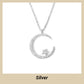 🎁 50 % rabatt🌙✨ En strålande natt: Halsband med måne och stjärnor – sprider en elegant glans i nattens mörker, med förtrollande stjärnljus 💫🌌