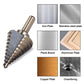 ⚙️ 50 % RABATT 🗼 Pagodaformad borrsats med aluminiumförvaringslåda, skarpa borrar, perfekt för olika borrjobb 🧰