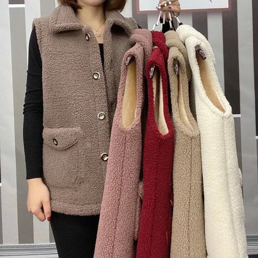 [perfect gift] Women's Winter Plush Warm Vest