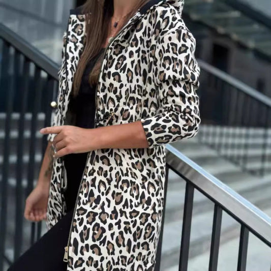 🌷Limited Time 49% OFF💞Women's Trendy Zebra  Leopard Pattern Coat