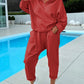 💖Limited Sale 50% OFF💖🌸Women's Two-Piece Solid Color Hooded Sweatshirt Set