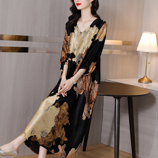 Women’s Elegent Loose Printed Dress