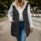 Super cadeau! Veste en faux manche réversible de l'automne pour femmes