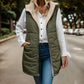 Super cadeau! Veste en faux manche réversible de l'automne pour femmes