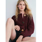 Women's Fashion Cut-Out Knitted Cardigan