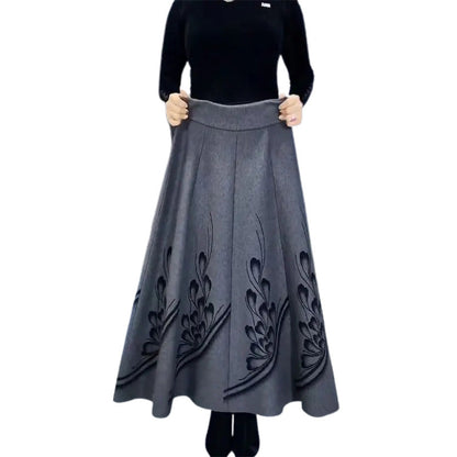 🔥Christmas Hot Sale 49% OFF🎁Women’s Elegant High-Waist A-Line Faux Wool Skirt🎉FREE SHIPPING