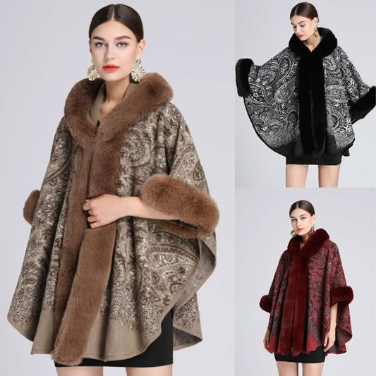 🌸Black Friday Special 50% off🌸Women's Fall and Winter Oversized Hooded Shawl Jacket