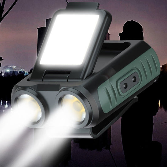 LED-klämlampa för hatt med steglös dimning och rörelsesensor