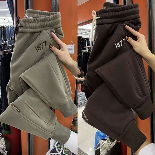 🎁Hot Sale 49% OFF Today🎅Women's Warm Drawstring Elastic Joggers with Pockets