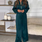 🎅Xmas Sales - 50% OFF🎄Women’s Elegant Dark Green Casual Loose 2-Piece Set