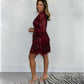 🎅Soldes de Noël à 65 % de réduction💥Mini-robe à paillettes et col en V pour femme