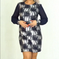 💕👗Robe élégante à encolure ronde et manches longues✨