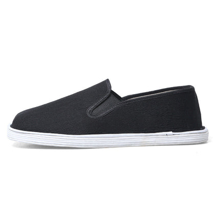 Unisex andningsbara tusenlagers slip-on tyg arbetsskor
