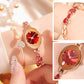 ✨2025 New design✨💖Womne's coloured zircon wristwatch