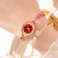 ✨2025 New design✨💖Womne's coloured zircon wristwatch