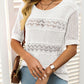 🎉Hot Sale 49% OFF🎉💃Women's Round Neck Hollow Knit Crochet Short Sleeve Sweater