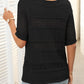 🎉Hot Sale 49% OFF🎉💃Women's Round Neck Hollow Knit Crochet Short Sleeve Sweater