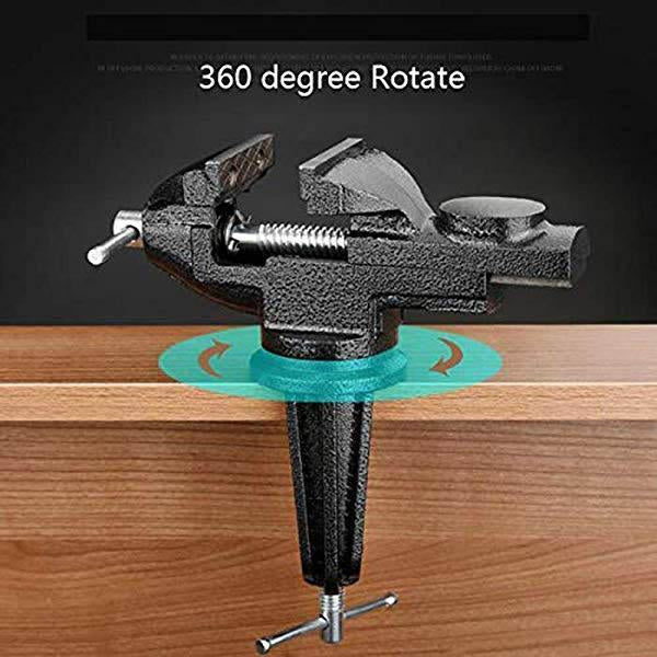 🔧 50 % RABATT NU! 🗜️ Mini universal verktygsskruvstäd – robust gjutjärn, 360° rotation & starkt grepp – perfekt för hobby, verkstad och garage 🛠️