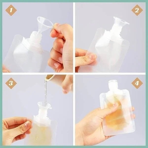 🧴 50% RABATT NU! Portabel reseväska för flytande smink – läckagesäker, transparent & återanvändbar – perfekt för resor, gym och vardag 🛫✨