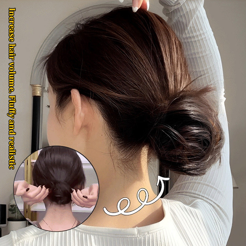 💇‍♀️ Köp 1 få 1 gratis! 🎀 Uppgraderad hårdel för fyllig och naturlig ”messy bun” – volymboost, hållbar & enkel att använda – perfekt present till henne 💝